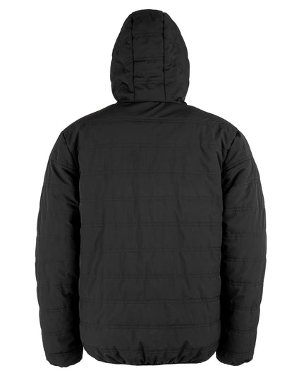 Result Recycled Black Compass Padded Winter Jacket - Black/Orange