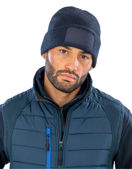 Result Winter Essentials Double Knit Printers Beanie - Bottle Green