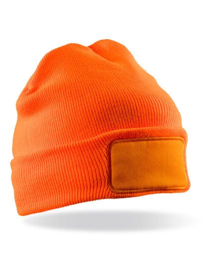 Result Winter Essentials Double Knit Thinsulate Printers Beanie - Fluoresent Orange
