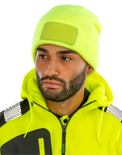 Result Winter Essentials Double Knit Thinsulate Printers Beanie - Black