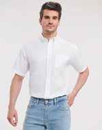 Russell Collection Men'S Short Sleeve Classic Oxford Shirt - thumbnail 16