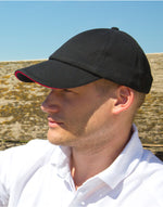 Result Headwear Low Profile Heavy Brushed Cotton Cap With Sandwich Peak - thumbnail 1