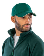 Result Headwear Brushed Cotton Printers/Embroiderers Cap - Black/Red