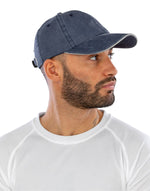Result Headwear Washed Fine Line Cotton Cap With Sandwich Peak - thumbnail 1