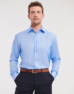 Russell Collection Men'S Long Sleeve Tailored Ultimate Non-Iron Shirt - thumbnail 6