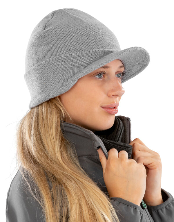 Result Winter Essentials Esco Army Knitted Hat - Black