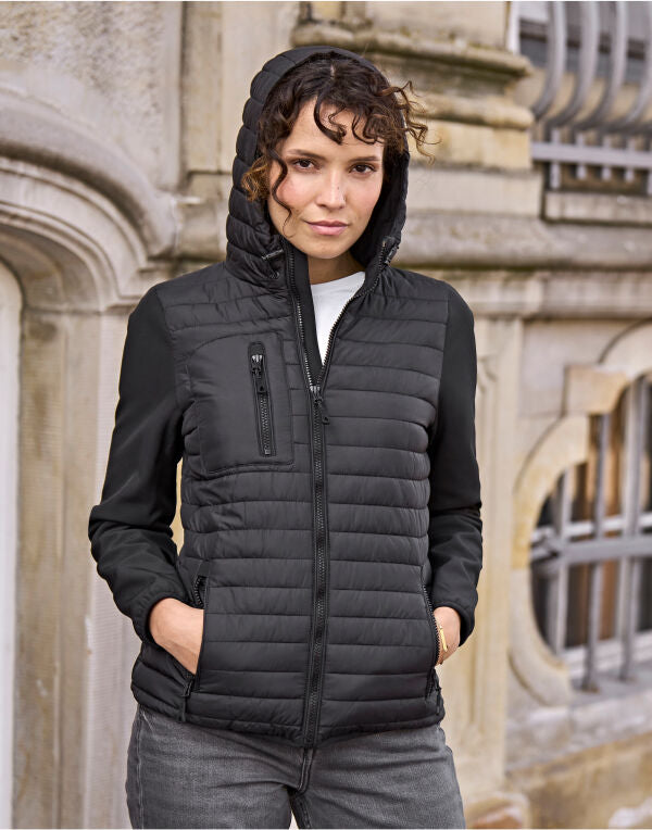 Tee Jays Ladies' Hooded Crossover Jacket