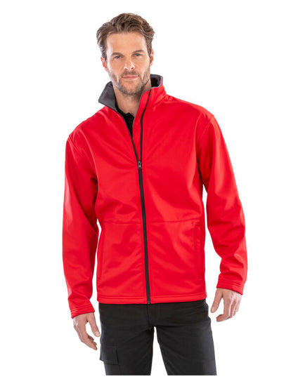 Result Core Men'S Softshell Jacket - Black