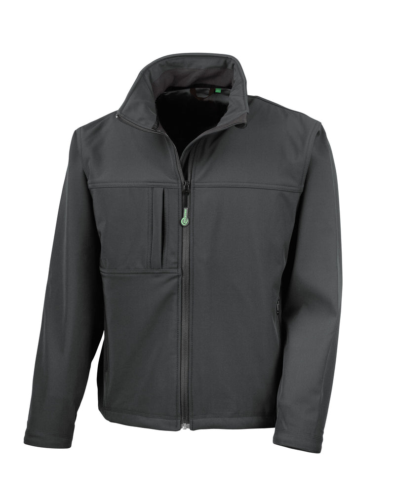 Result Men'S Recycled Classic 3-Layer Softshell - Black