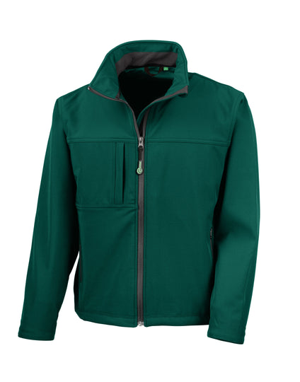 Result Men'S Recycled Classic 3-Layer Softshell - Bottle Green
