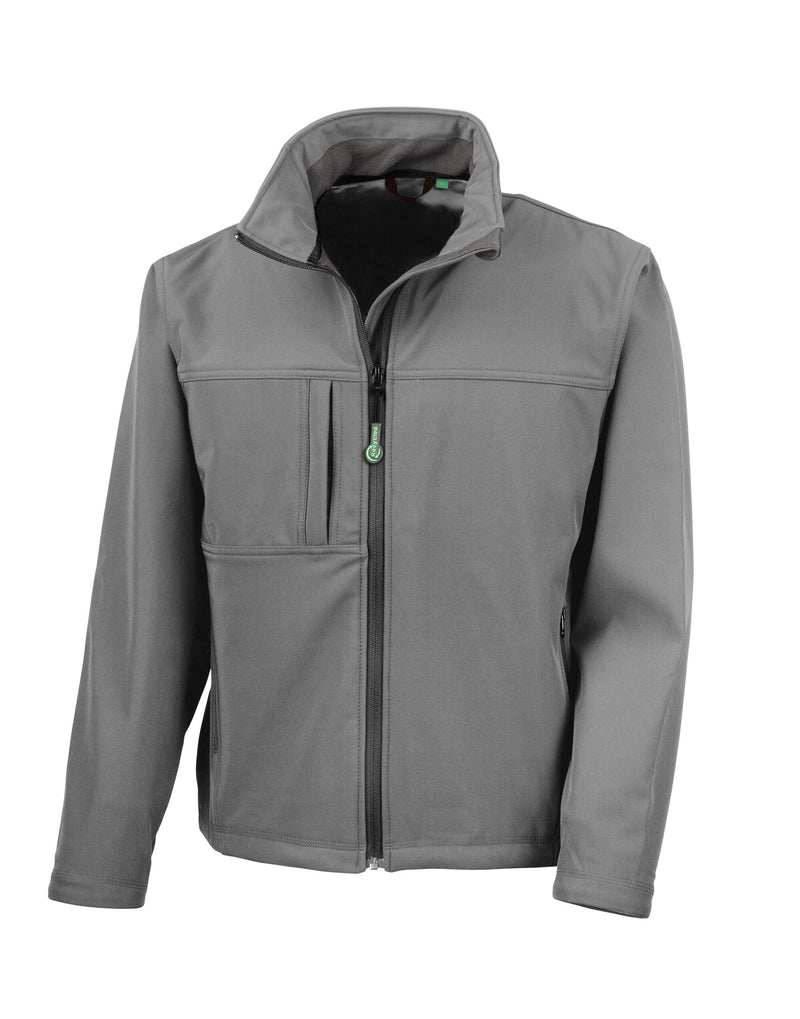 Result Men'S Recycled Classic 3-Layer Softshell - Workguard Grey