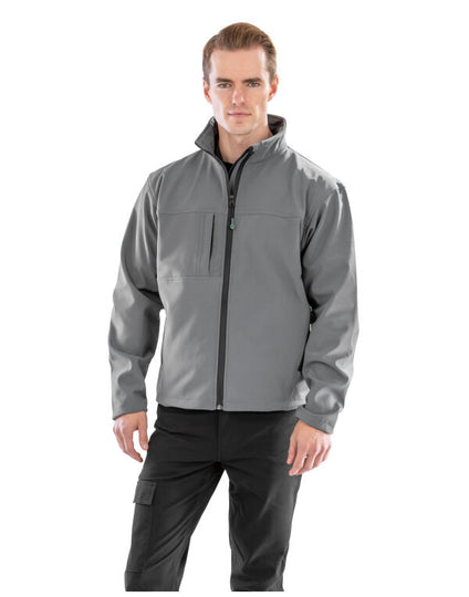 Result Men'S Recycled Classic 3-Layer Softshell - Azure Blue