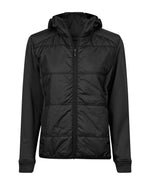 Tee Jays Women's Hybrid-Stretch Hooded Jacket - thumbnail 2