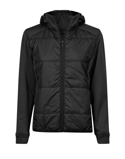 Tee Jays Women's Hybrid-Stretch Hooded Jacket