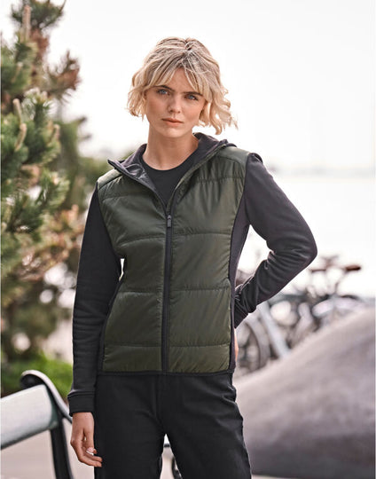 Tee Jays Women's Hybrid-Stretch Hooded Jacket