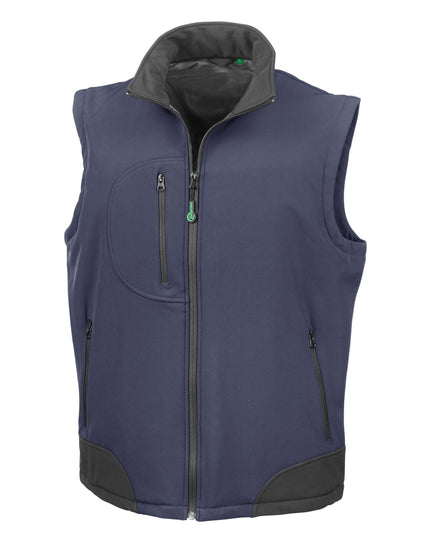 Result Recycled 3 Layer Softshell Bodywarmer - Navy/Black