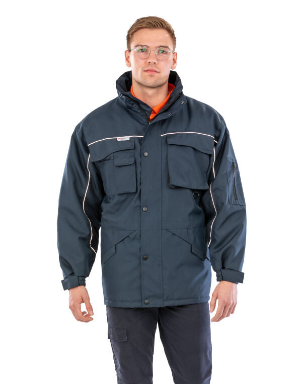 Work-Guard by Result Heavy Duty Combo Coat - Bottle Green/Black