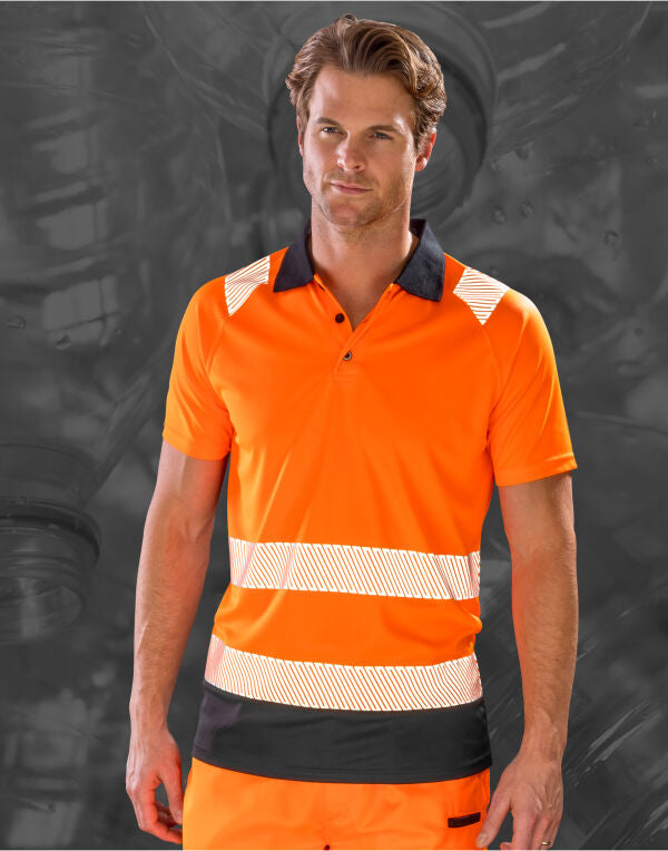 Result Recycled Recycled Safety Polo Shirt - Fluoresent Orange