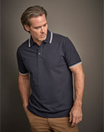 Tee Jays Men's Luxury Stripe Stretch Polo - thumbnail 2