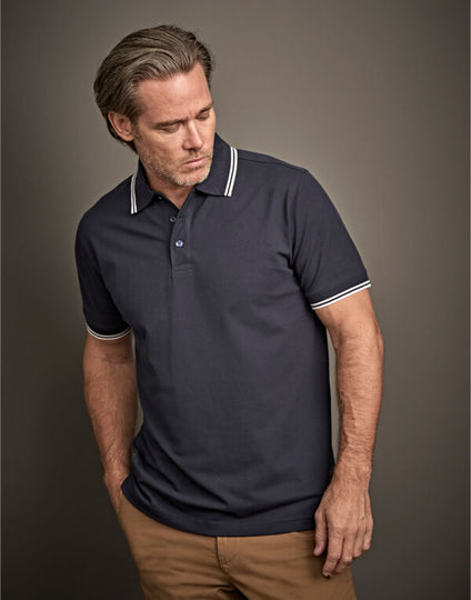 Tee Jays Men's Luxury Stripe Stretch Polo