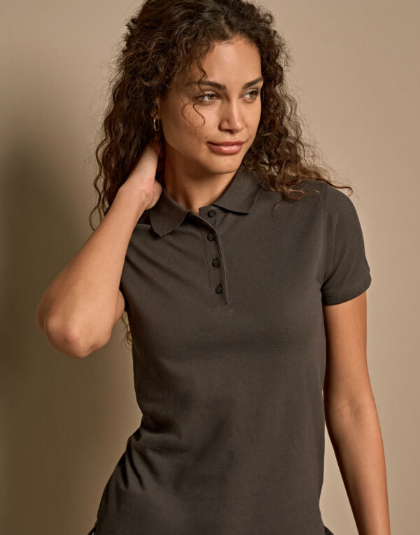 Tee Jays Ladies' Heavy Polo - Black