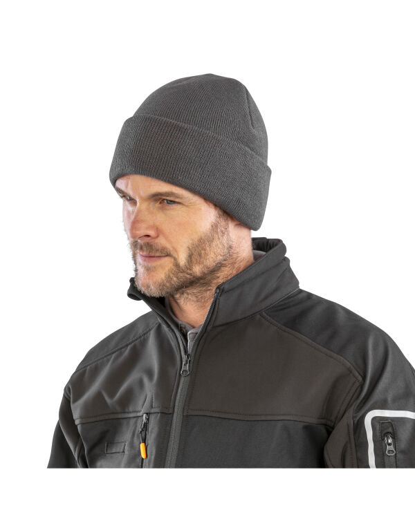 Result Recycled Recycled Thinsulate Beanie - Black