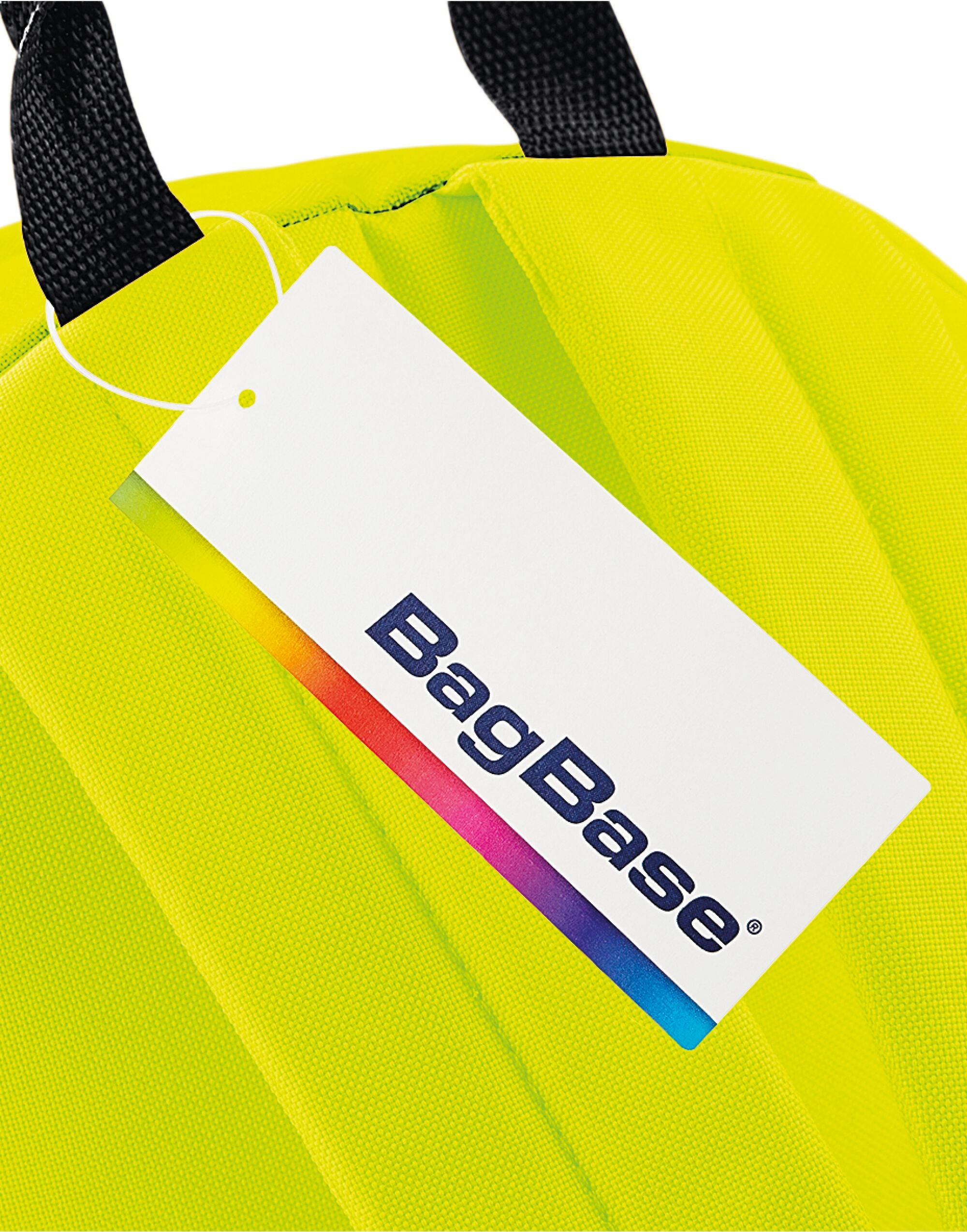 Front view of the high-visibility reflective gymsac.