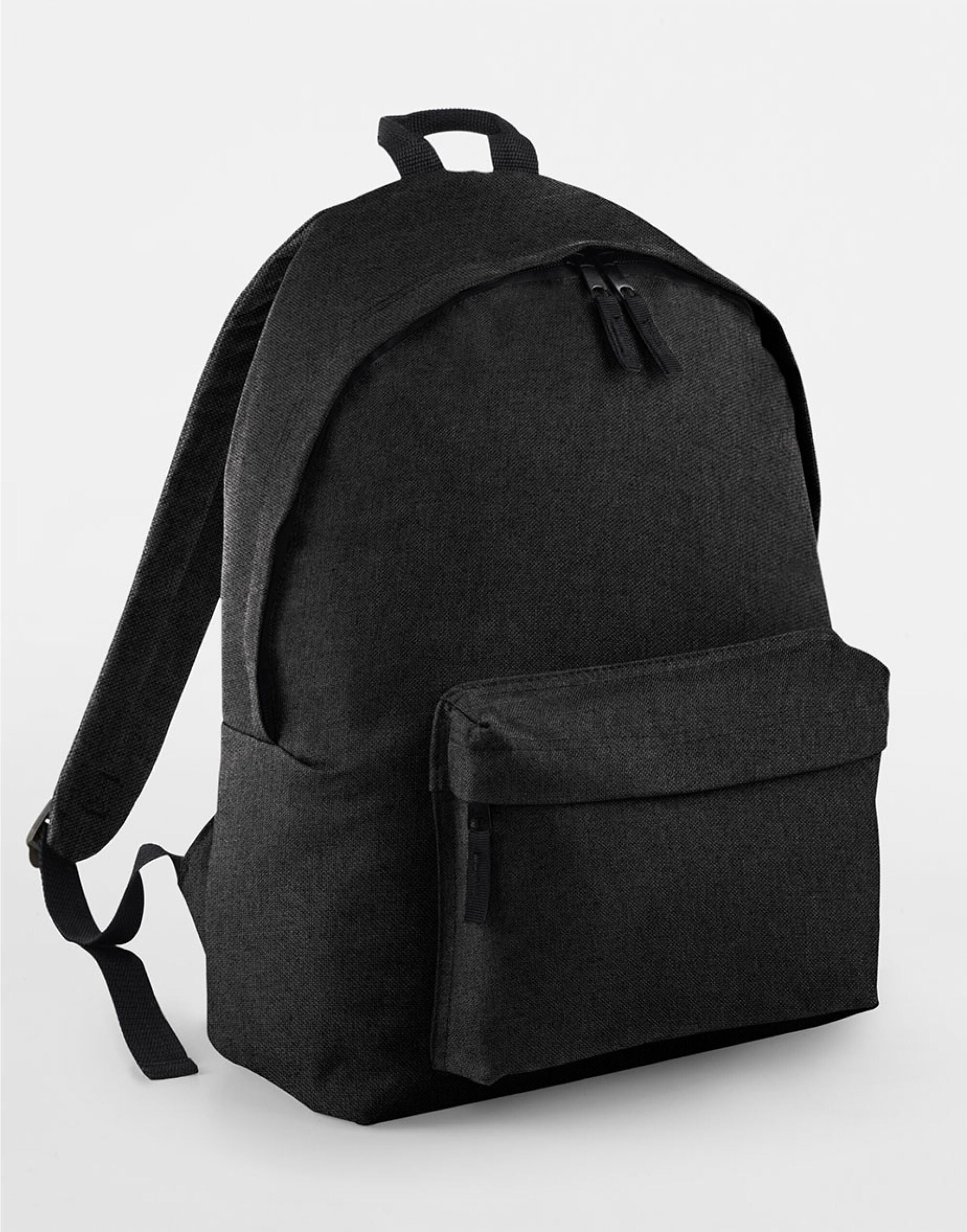 A black Original Fashion Backpack with rainbow zipper detail.