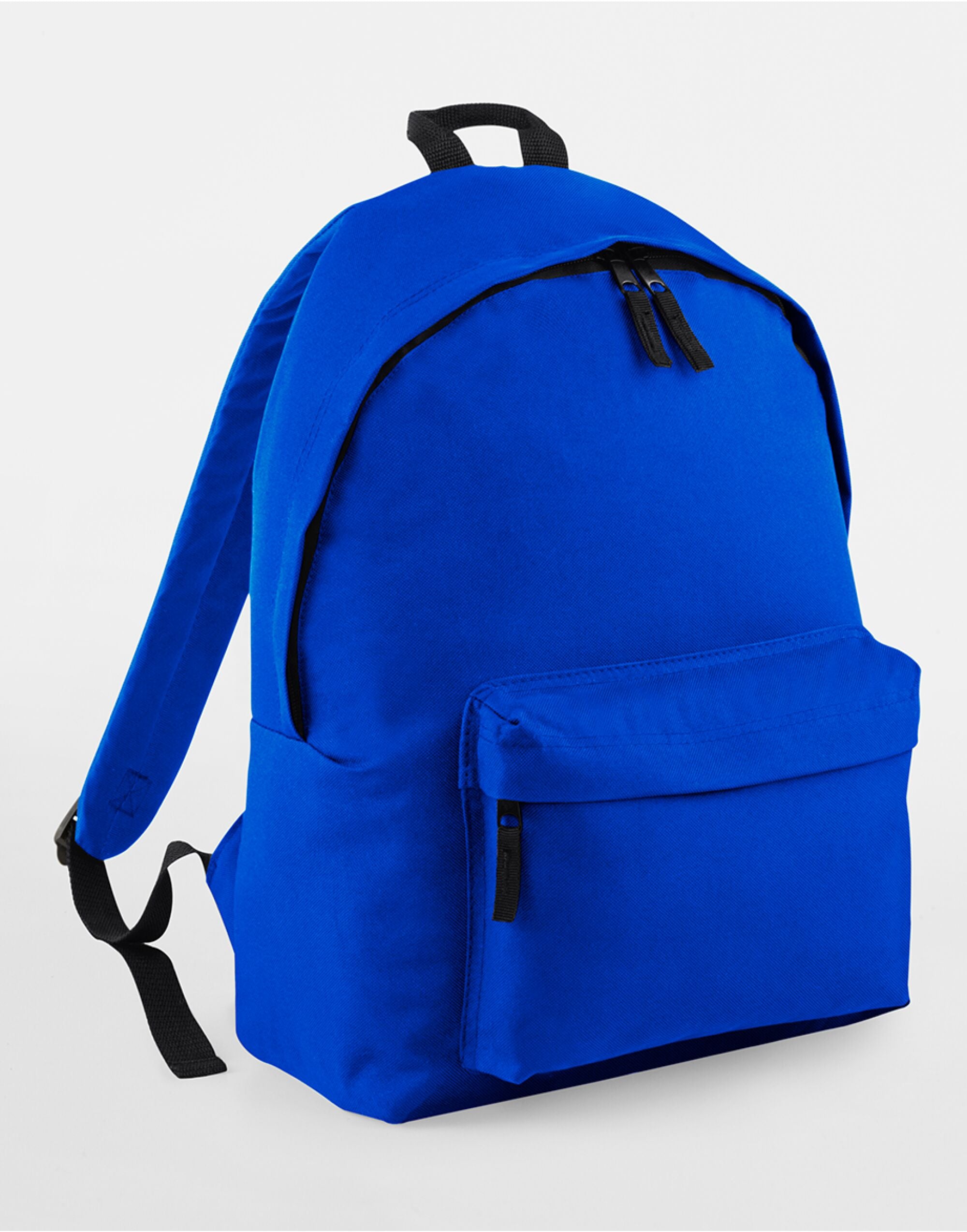 The shoulder strap and handles of the black dance bag.