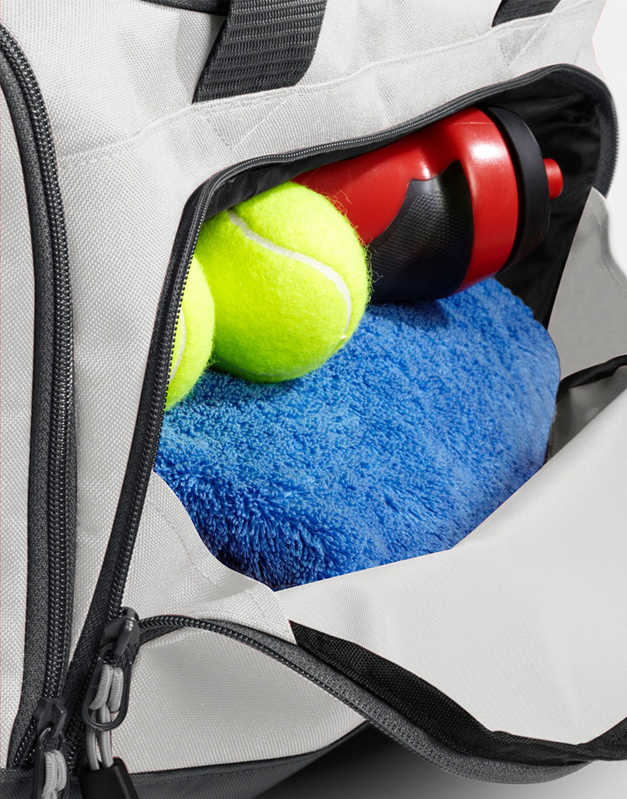The black Bagbase Athleisure Holdall, shown from a slightly elevated angle.