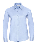 Russell Collection Ladies' Long Sleeve Tailored Oxford Shirt - thumbnail 9