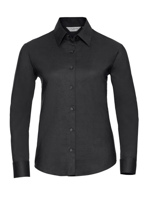 Russell Collection Ladies' Long Sleeve Tailored Oxford Shirt