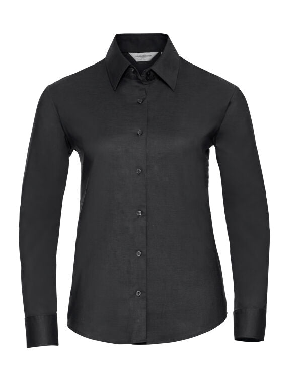 Russell Collection Ladies' Long Sleeve Tailored Oxford Shirt
