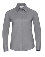 Russell Collection Ladies' Long Sleeve Tailored Oxford Shirt - thumbnail 3