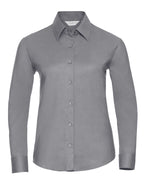 Russell Collection Ladies' Long Sleeve Tailored Oxford Shirt - thumbnail 14