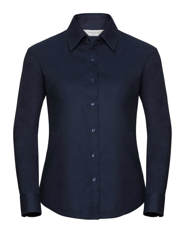 Russell Collection Ladies' Long Sleeve Tailored Oxford Shirt