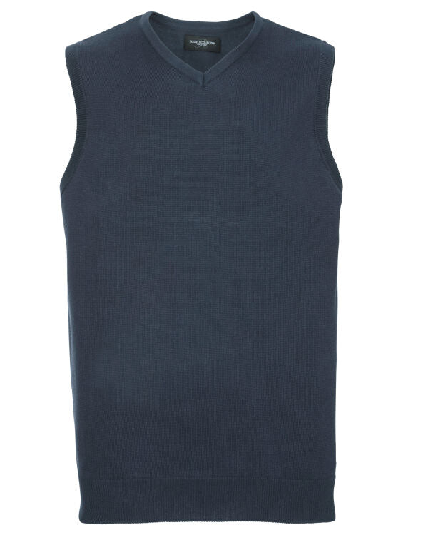 Russell Collection V-Neck Sleeveless Knitted Pullover