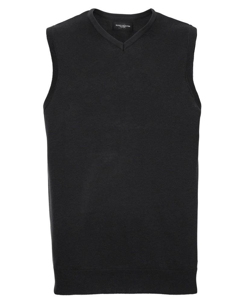 Russell Collection V-Neck Sleeveless Knitted Pullover