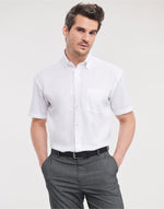Russell Collection Men'S Short Sleeve Classic Ultimate Non-Iron Shirt - thumbnail 10