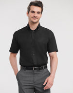 Russell Collection Men'S Short Sleeve Classic Ultimate Non-Iron Shirt - thumbnail 7