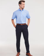 Russell Collection Men'S Short Sleeve Classic Ultimate Non-Iron Shirt - thumbnail 1