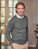 Tee Jays Men's Crew Neck Knitted Sweater - thumbnail 1