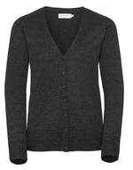 Russell Collection Ladies'  V-Neck Knitted Cardigan - thumbnail 8
