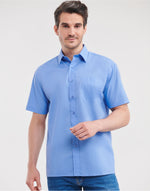 Russell Collection Men'S Short Sleeve Classic Polycotton Poplin Shirt - thumbnail 16
