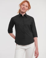 Russell Collection Ladies' 3/4 Sleeve Fitted Stretch Shirt - thumbnail 7