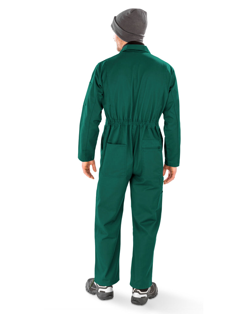 Result Recycled Action Overall With Zip Front - Bottle Green