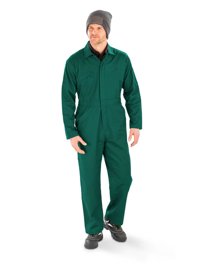 Result Recycled Action Overall With Zip Front - Bottle Green