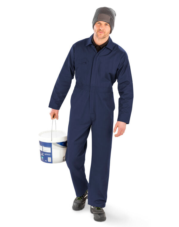 Result Recycled Action Overall With Zip Front - Bottle Green