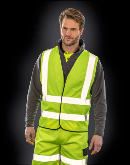 Result Safeguard Hi-Vis Motorway Vest - Hi Vis Orange