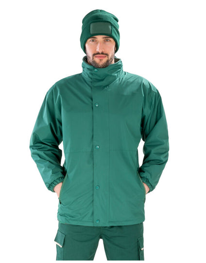 Result Recycled Fleece Lined Stormdri 4000 Jacket - Bottle Green/Bottle Green